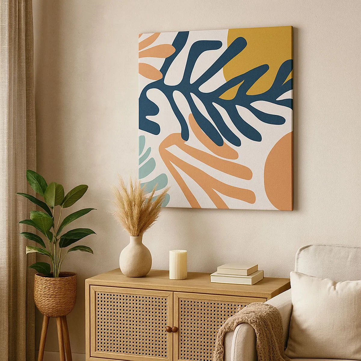 Tablou pe pânză - Mări de corali - 30x30 cm