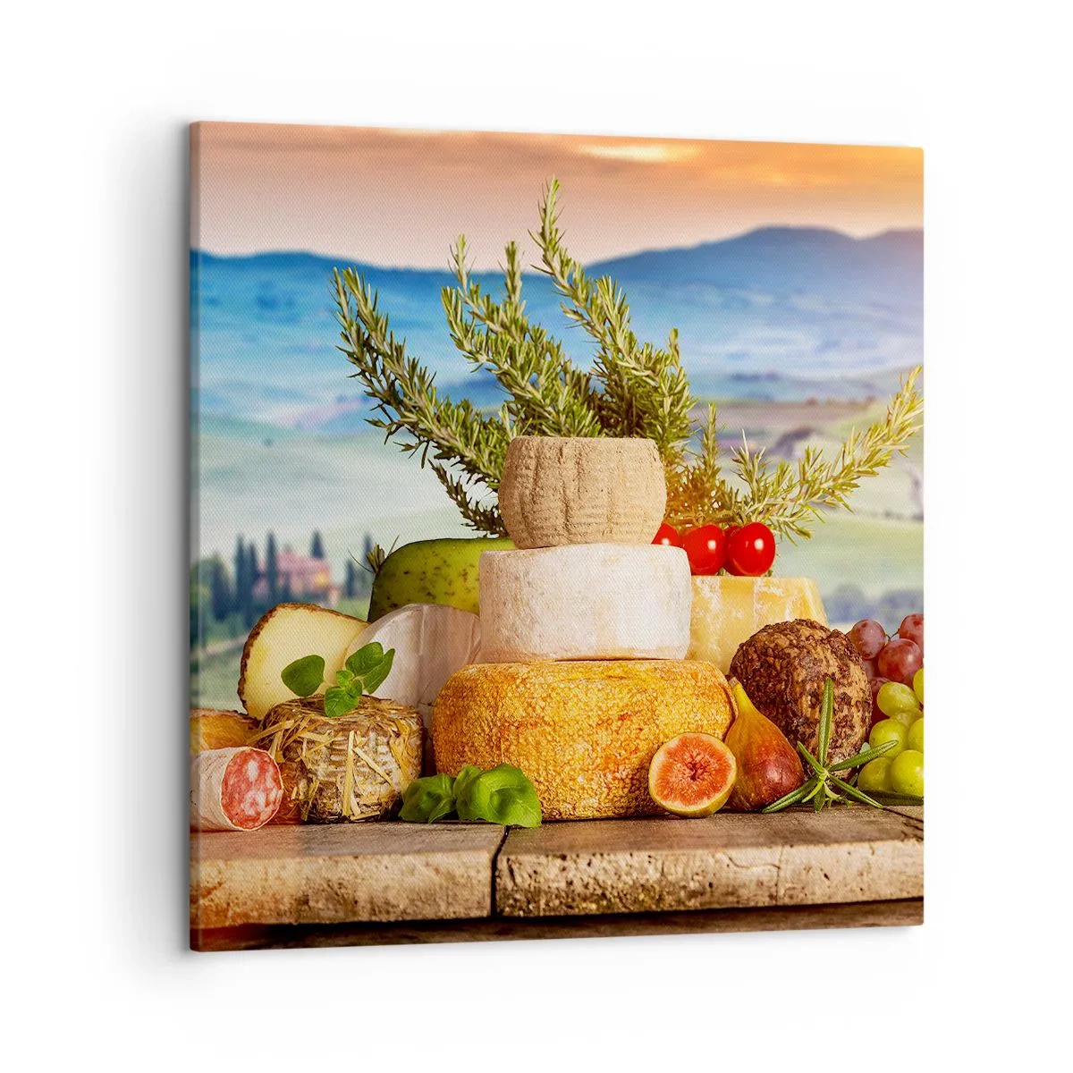 Tablou pe pânză - Bucurie de viață în stil italian - 50x50 cm