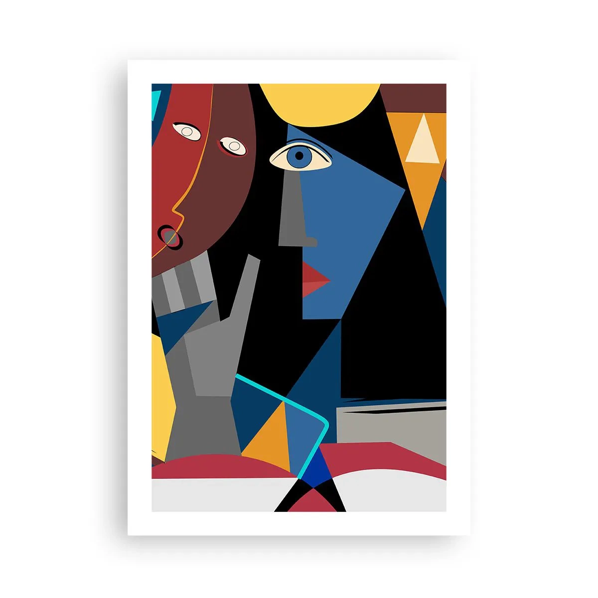 Poster - Discuția cubiștilor - 50x70 cm