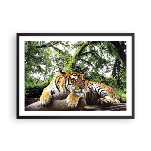 Poster în ramă neagră - Cu respect - 70x50 cm