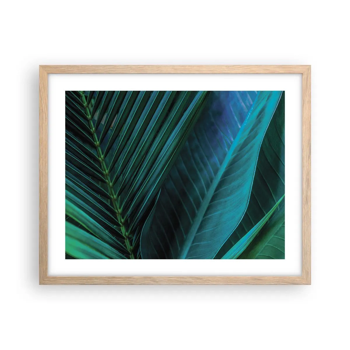 Poster în ramă de stejar deschis - Anatomia verdelui - 50x40 cm