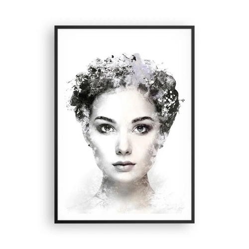 Poster în ramă neagră - Un portret extrem de elegant - 70x100 cm