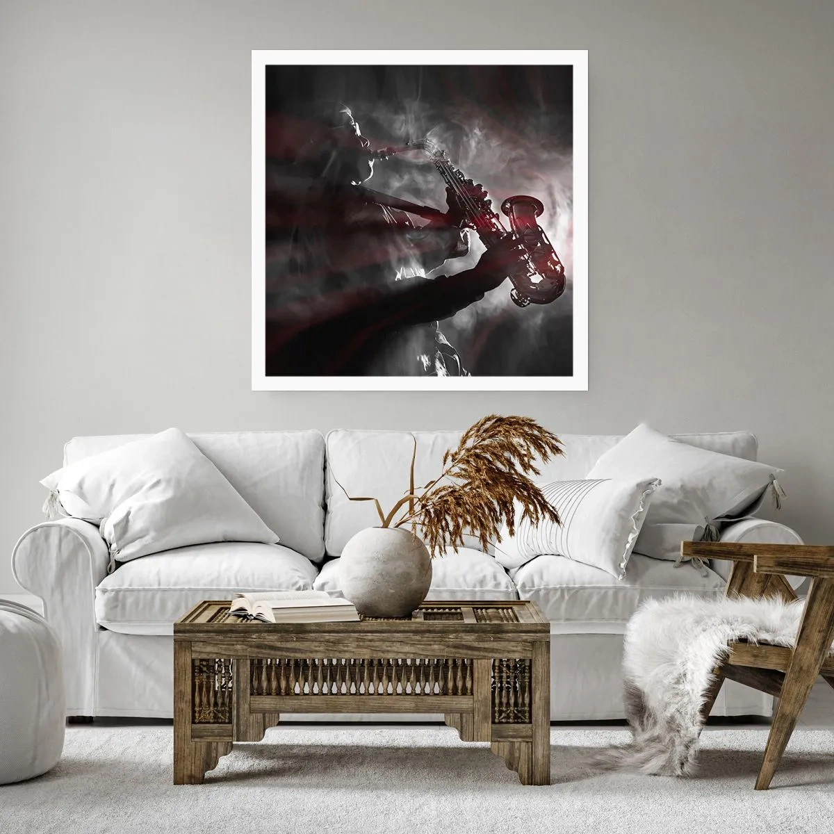 Poster - În aburul jazzului - 60x60 cm