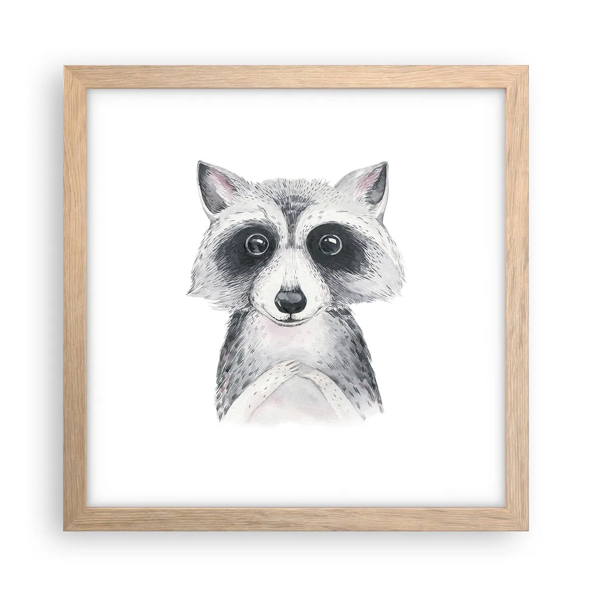 Poster în ramă de stejar deschis - Un moment pentru emoții - 30x30 cm