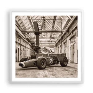 Poster în ramă albă - Odihna învingătorului - 60x60 cm