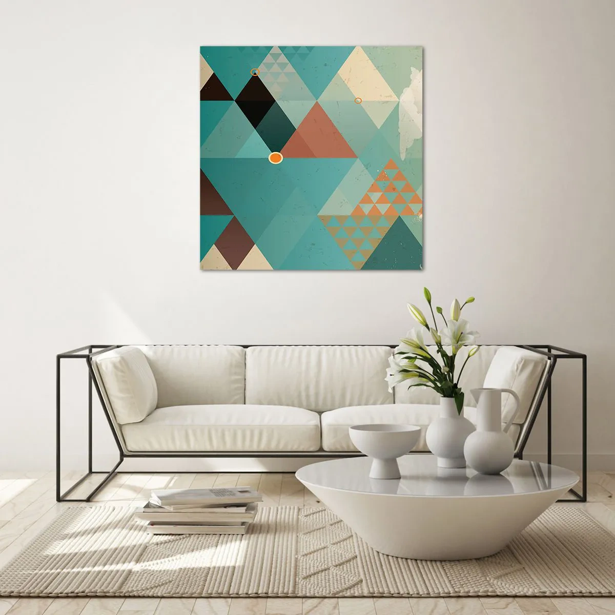 Tablou pe sticlă - Unitatea multiplicității, multiplicitatea unității - 30x30 cm