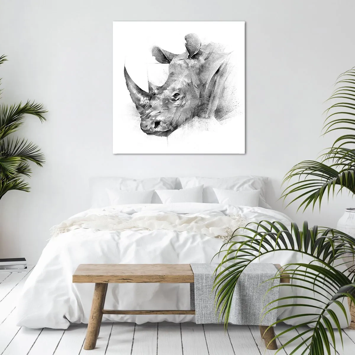 Tablou pe pânză - Portret african - 40x40 cm