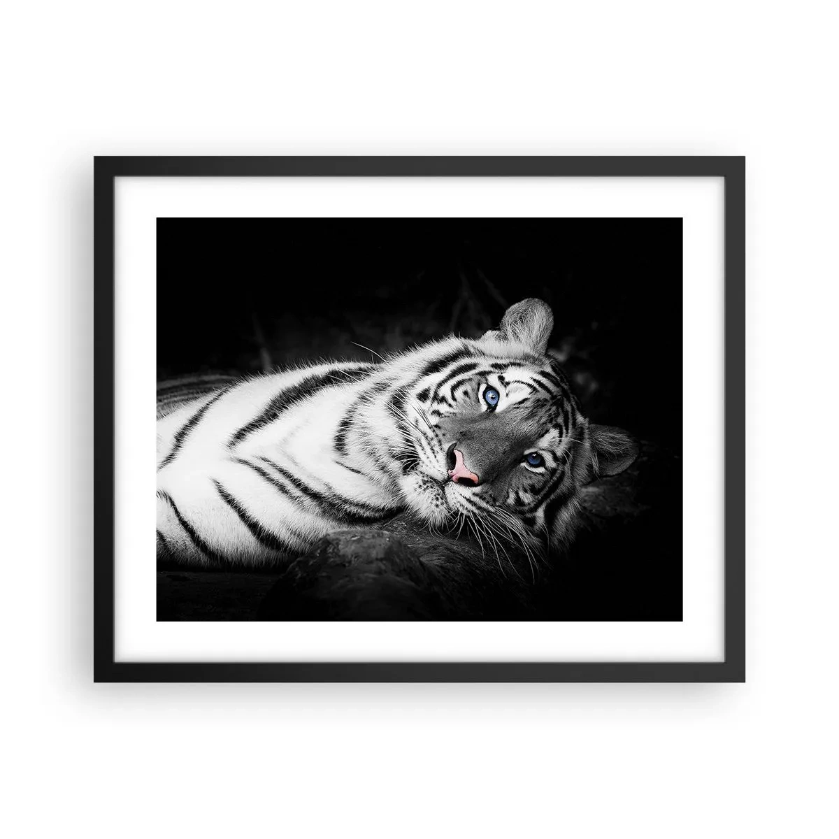 Poster în ramă neagră - Sălbăticie și pace - 50x40 cm