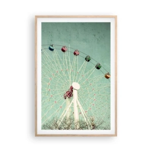 Poster în ramă de stejar deschis - Poftim la joacă - 61x91 cm