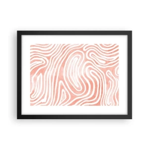 Poster în ramă neagră - Într-un labirint de coral - 40x30 cm