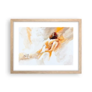 Poster în ramă de stejar deschis - În cerul proximității - 40x30 cm