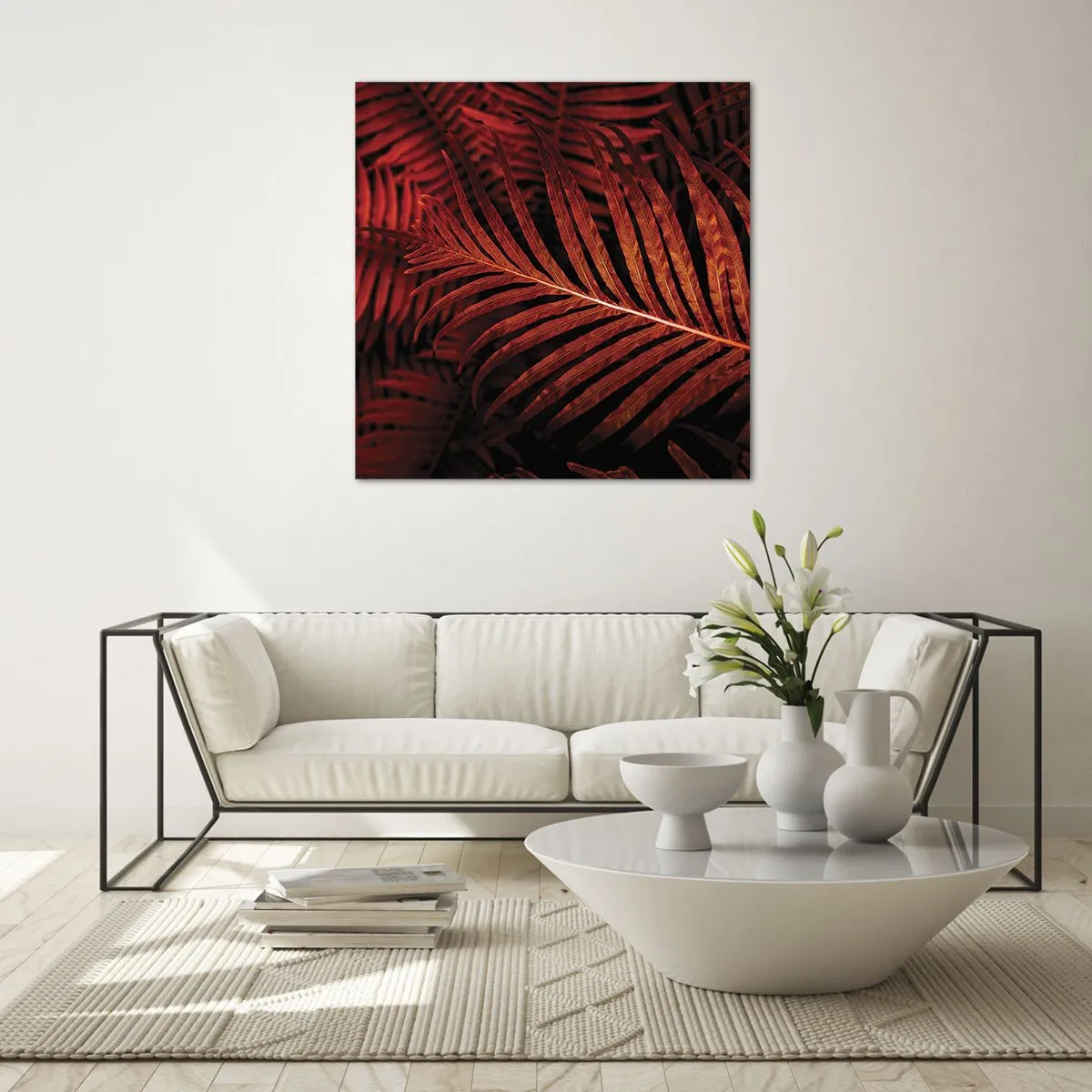 Tablou pe sticlă - Ardoarea vieții - 70x70 cm