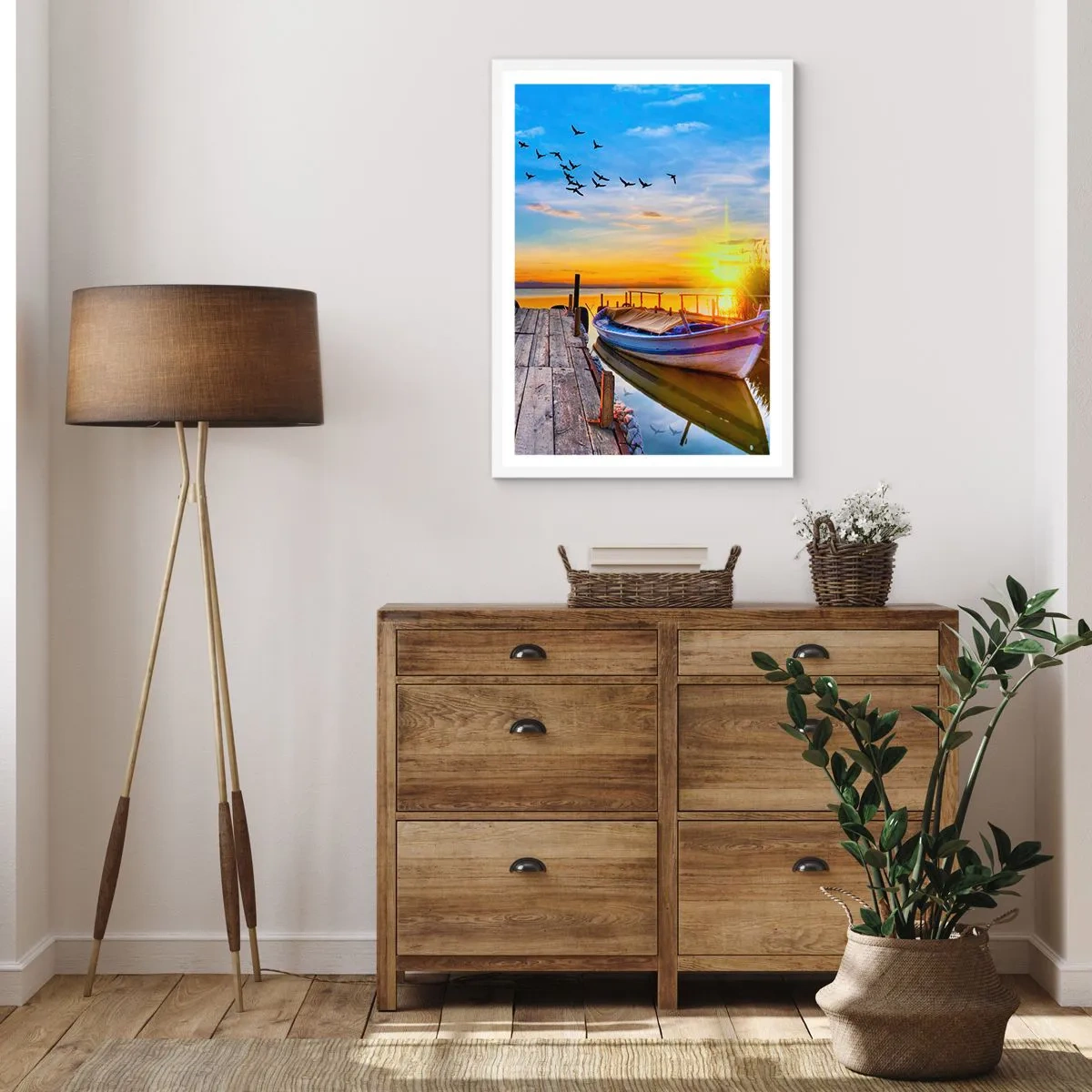 Poster în ramă albă - La revedere, până mâine - 40x50 cm