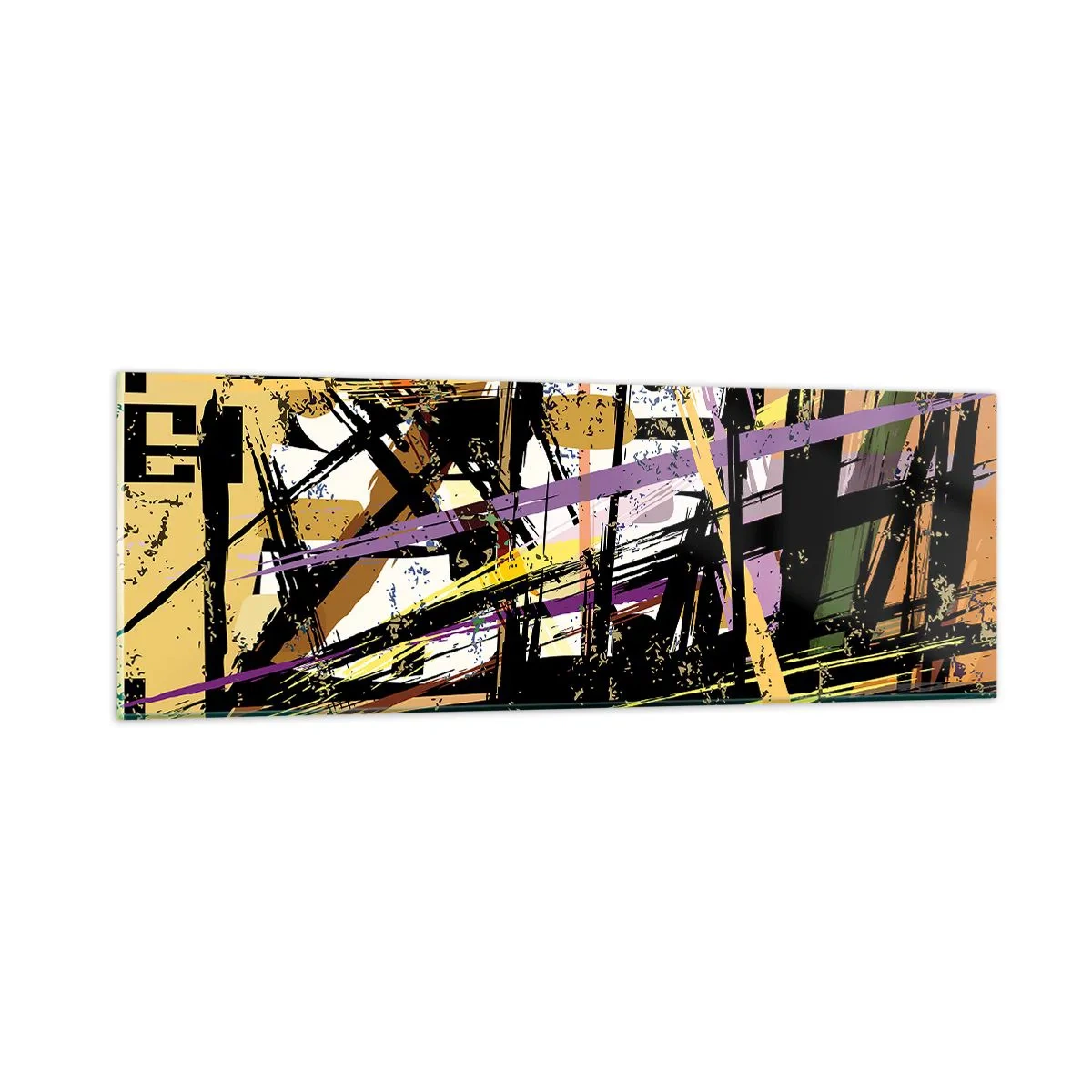 Tablou pe sticlă - Tăietură ascuțită - 90x30 cm