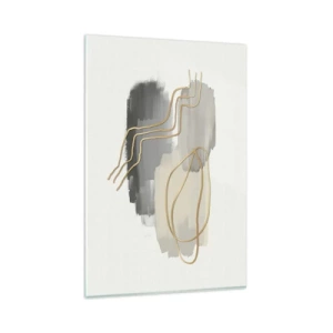 Tablou pe sticlă - Persistență și mișcare - 80x120 cm