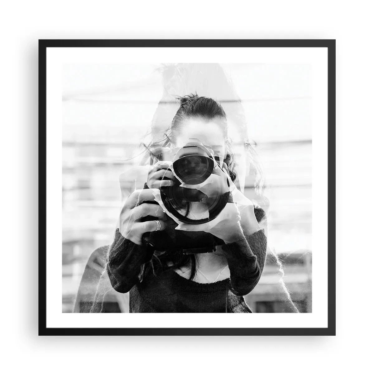 Poster în ramă neagră - Creator și material - 60x60 cm