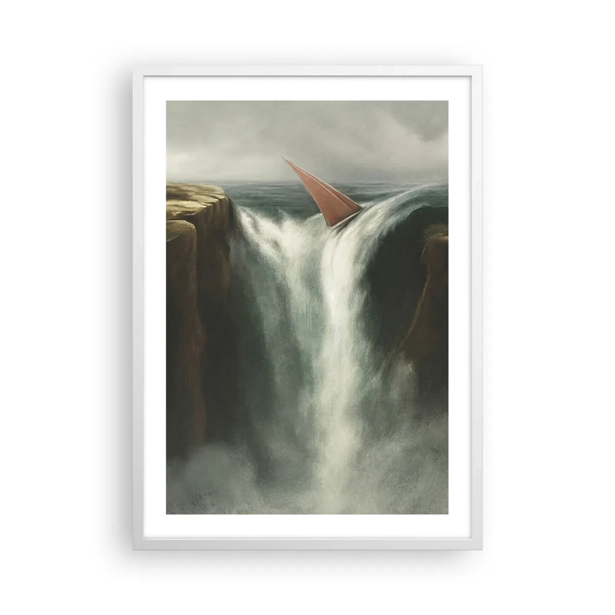 Poster în ramă albă - Precauțiile vieții - 50x70 cm