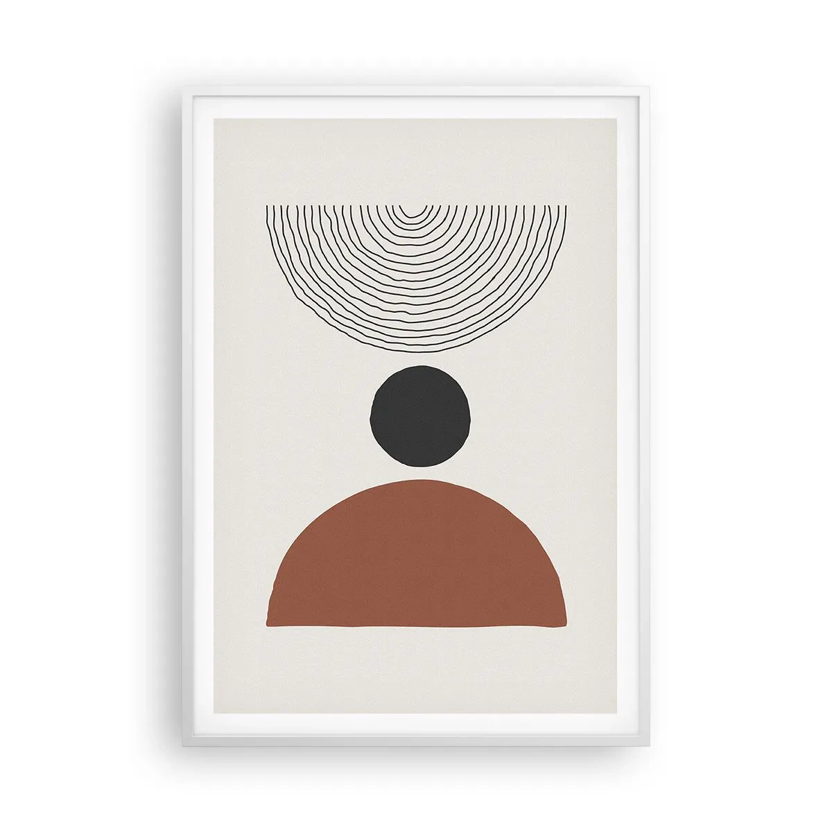 Poster în ramă albă - În centrul atenției - 70x100 cm