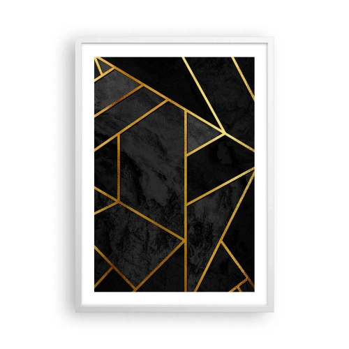 Poster în ramă albă - Întuneric și lumină - 50x70 cm