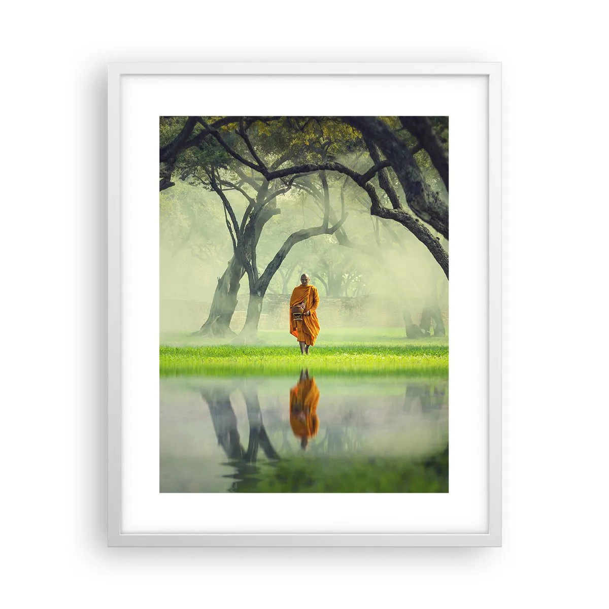 Poster în ramă albă - Pe drumul spre iluminare - 40x50 cm