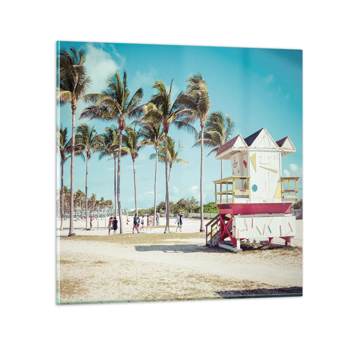 Tablou pe sticlă - O zi frumoasă te așteaptă - 40x40 cm