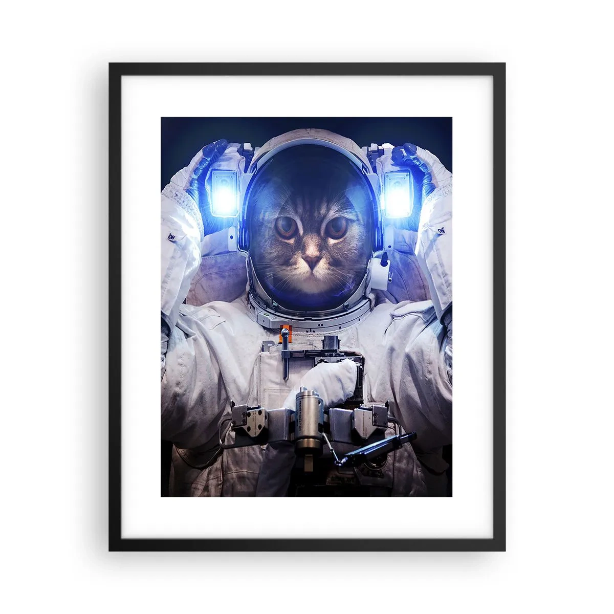 Poster în ramă neagră - Houston, aveți o problemă - 40x50 cm