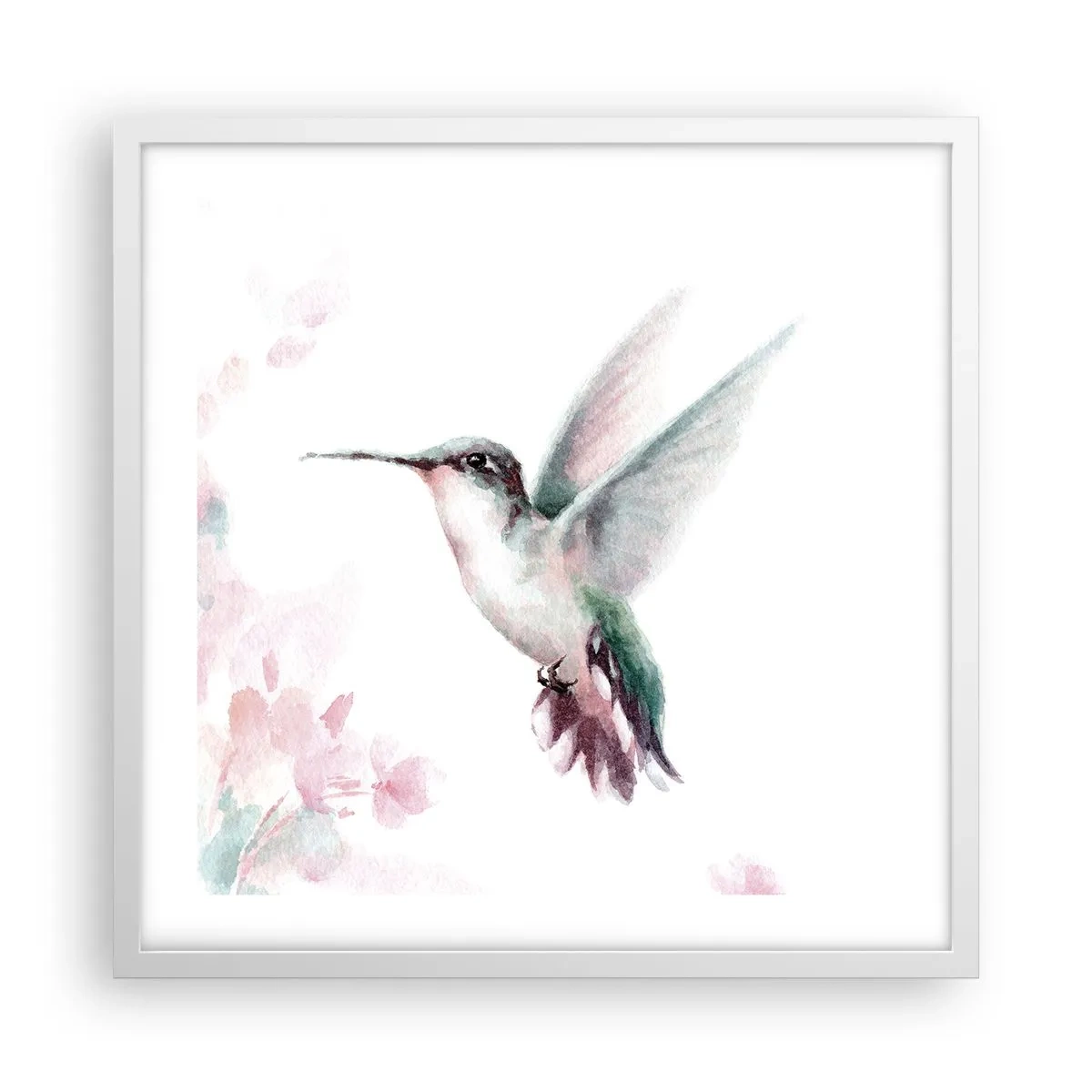 Poster în ramă albă - Oprit în mișcare - 50x50 cm