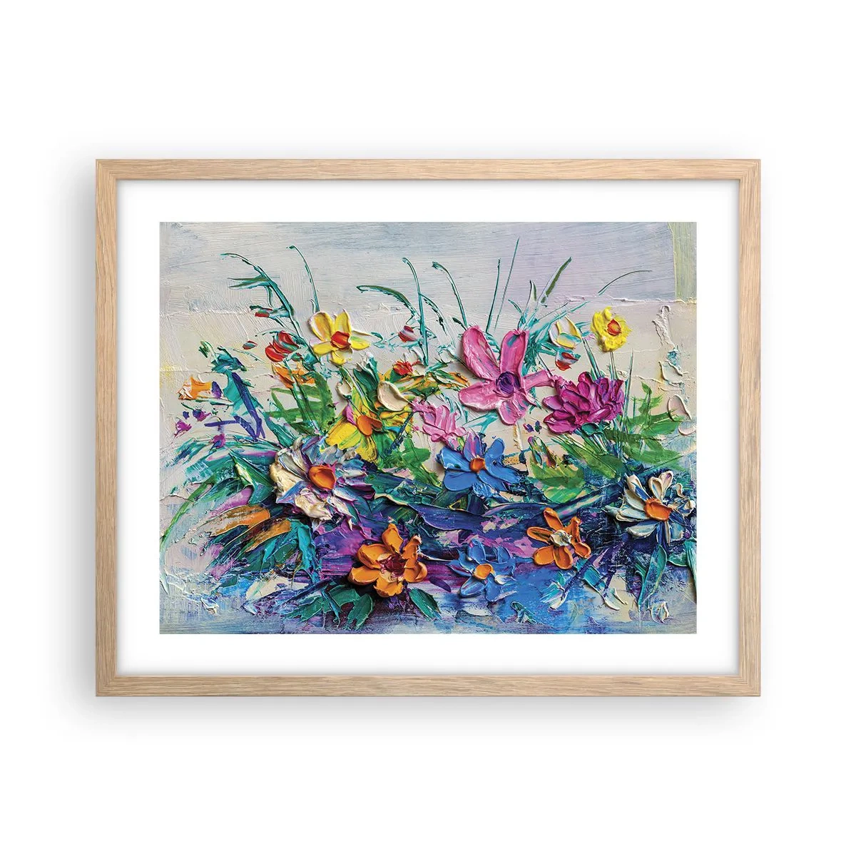 Poster în ramă de stejar deschis - Nu este deloc o natură moartă - 50x40 cm