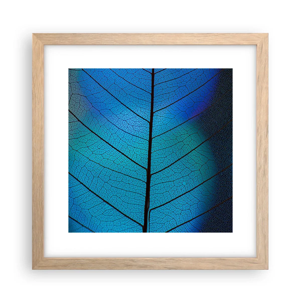 Poster în ramă de stejar deschis - Construcție de finețe - 30x30 cm