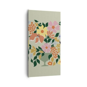 Tablou pe pânză - Buchet plin de viață - 65x120 cm