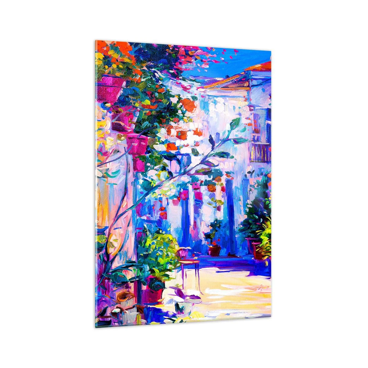 Tablou pe sticlă - Impresie - străduță italiană - 70x100 cm
