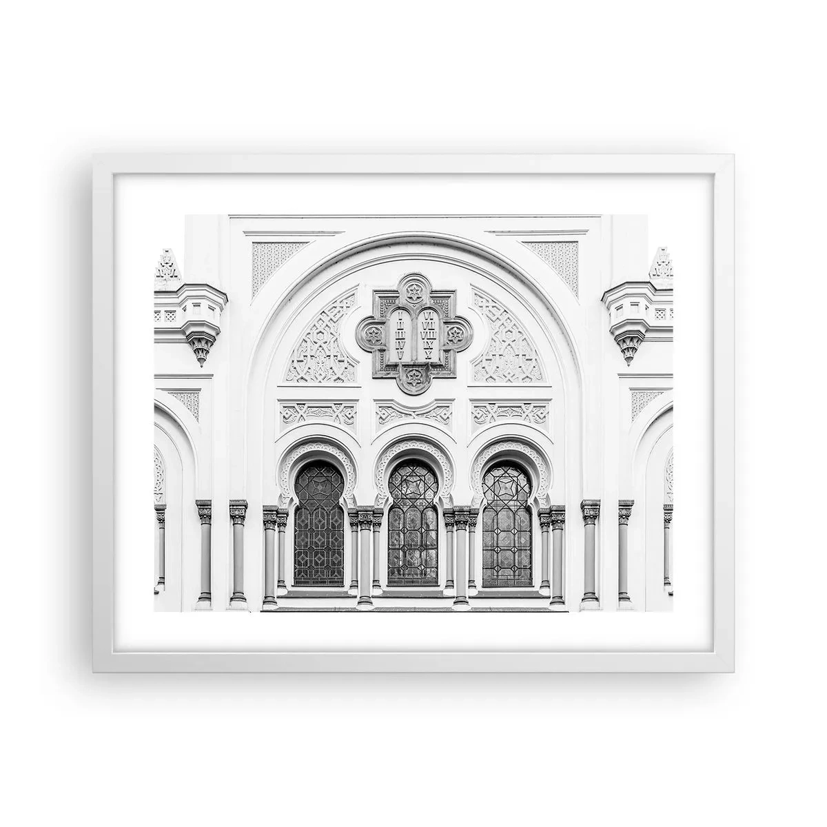 Poster în ramă albă - La granița dintre culturi - 50x40 cm