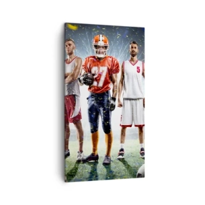 Tablou pe pânză - Gladiatori ai terenului de joc - 45x80 cm