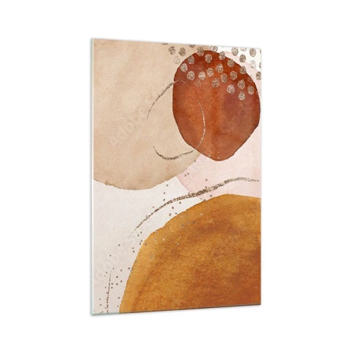 Tablou pe sticlă - Rotunjime și mișcare - 70x100 cm