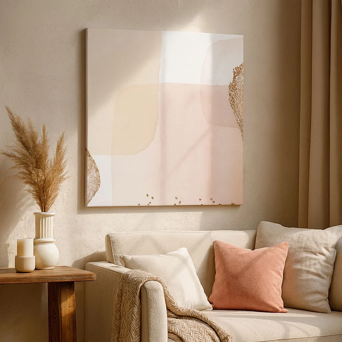 Tablou pe pânză - O privire prin culoare - 30x30 cm