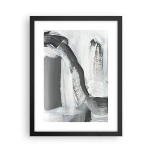 Poster în ramă neagră - Cu o mișcare decisivă - 30x40 cm