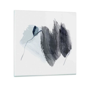 Tablou pe sticlă - Intensitate și mișcare - 70x70 cm