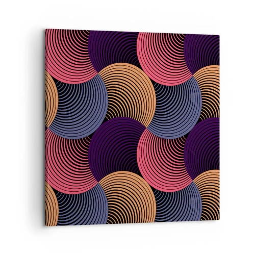 Tablou pe pânză - Într-un ritm de cerc - 60x60 cm