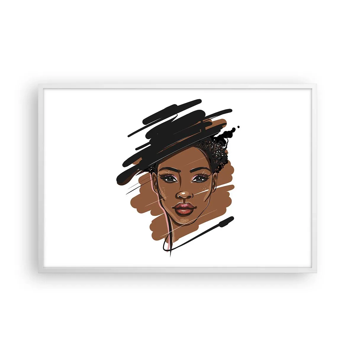 Poster în ramă albă - Dulce ca ciocolata - 91x61 cm