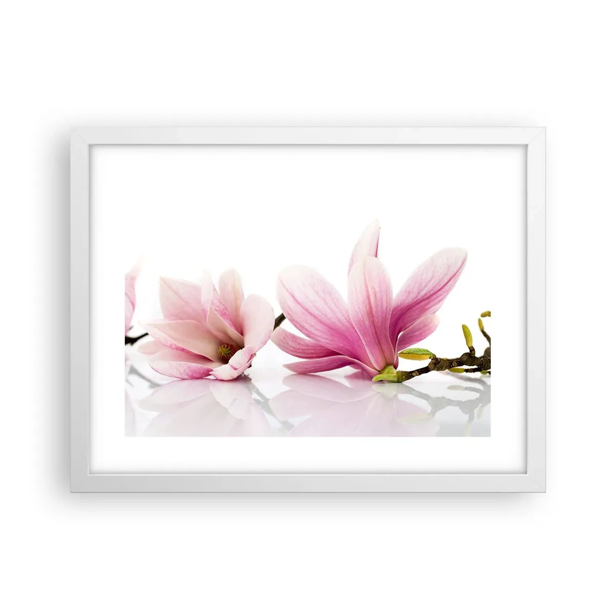 Poster în ramă albă - Delicate ca o adiere de primăvară - 40x30 cm