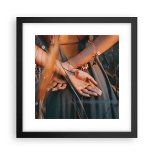 Poster în ramă neagră - Legată de natură - 30x30 cm