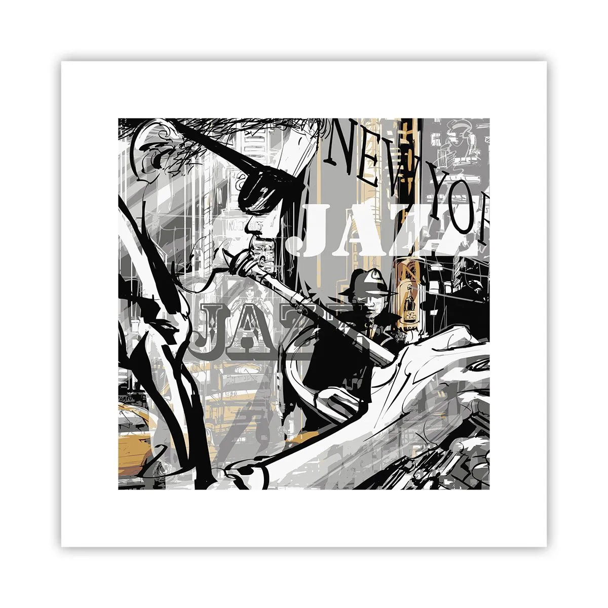 Poster - În ritmul New York-ului - 30x30 cm