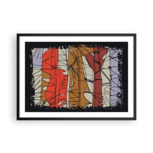Poster în ramă neagră - Compoziție spontană - 70x50 cm