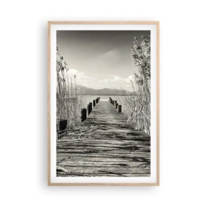 Poster în ramă de stejar deschis - În intimitatea ierburilor - 61x91 cm