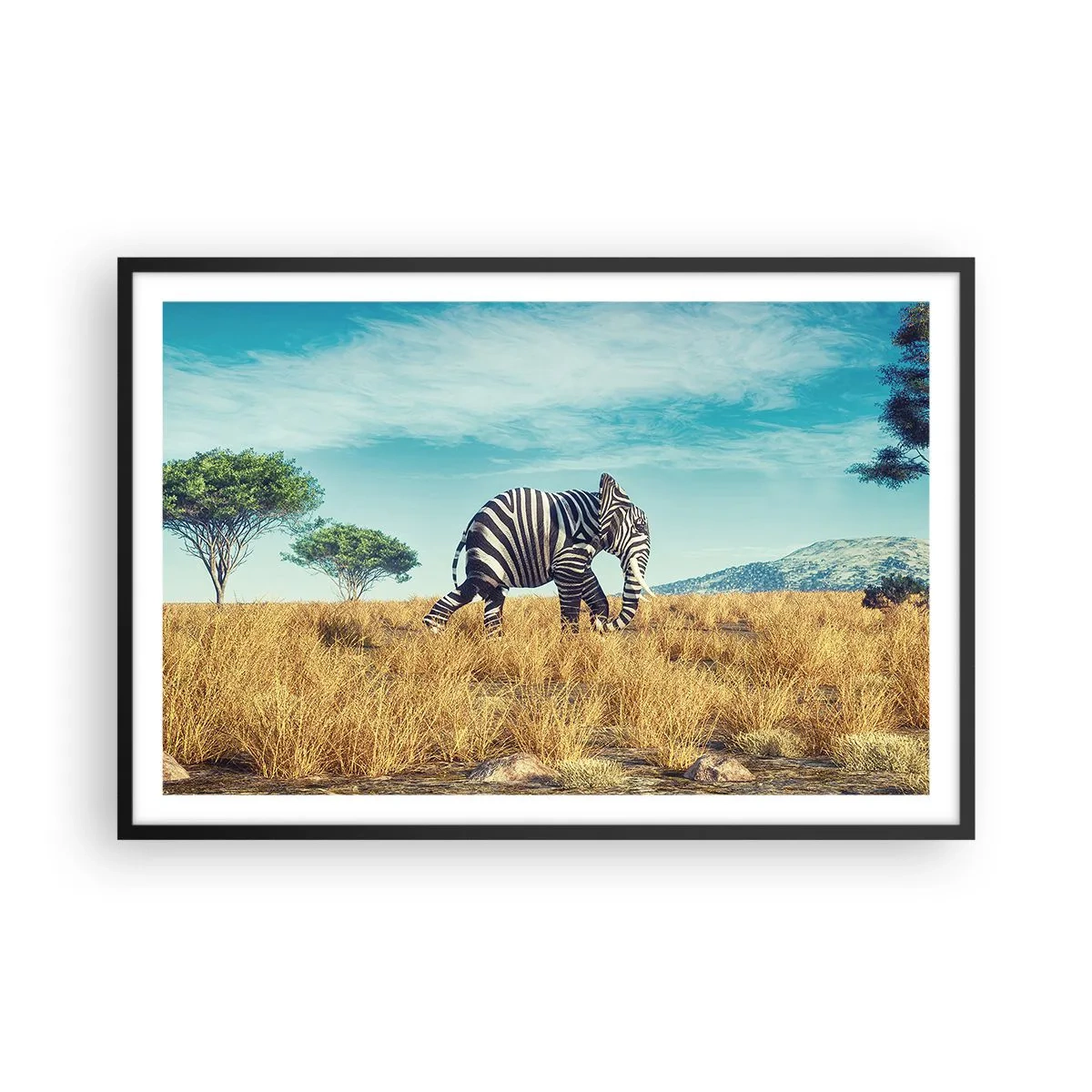 Poster în ramă neagră - Griul nu mai este la modă - 91x61 cm