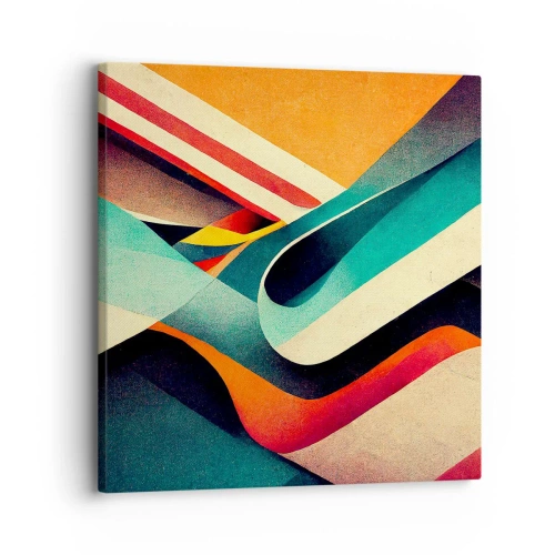 Tablou pe pânză - Compoziție intensă - 30x30 cm