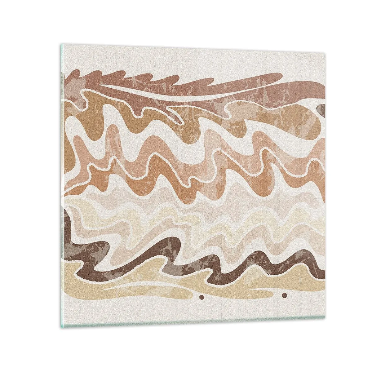 Tablou pe sticlă - Energie bună - emoții bune - 30x30 cm