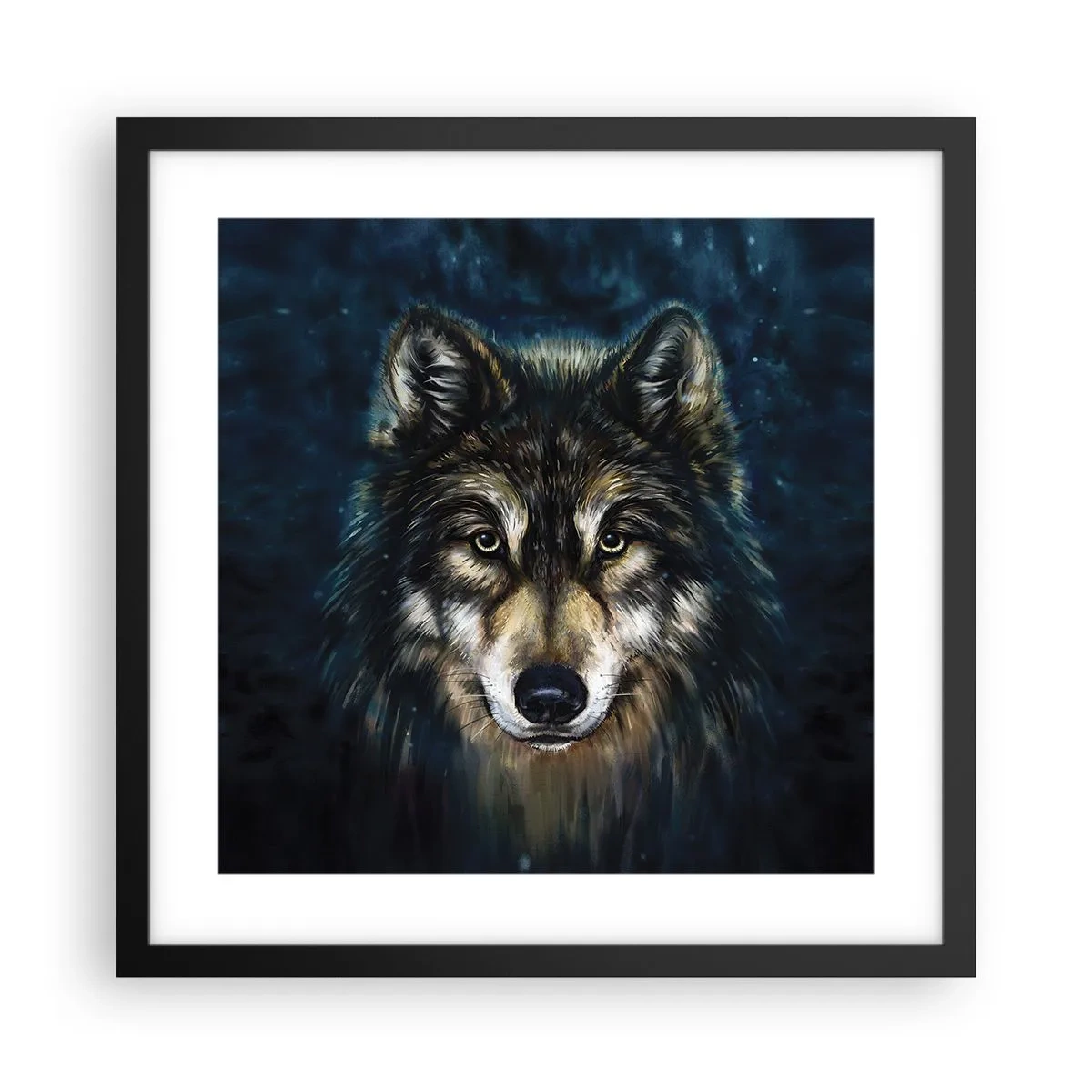 Poster în ramă neagră - Alfa? Și omega - 40x40 cm