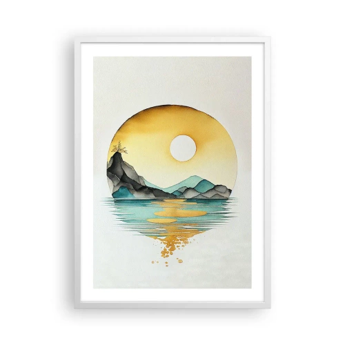 Poster în ramă albă - În cercul de frumusețe - 50x70 cm