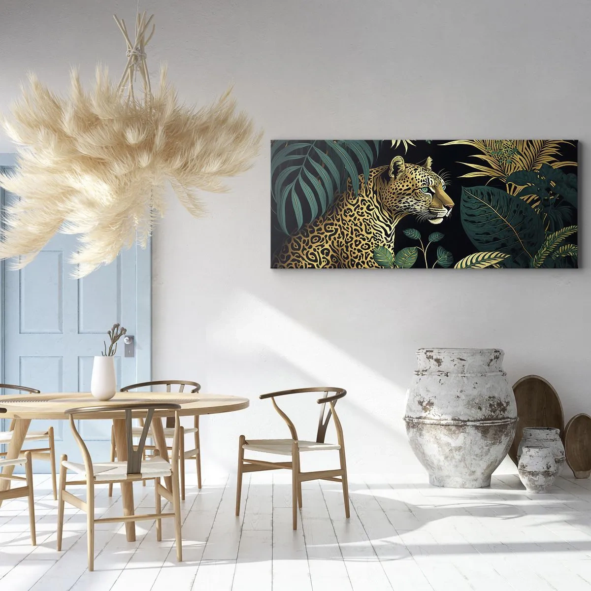 Tablou pe pânză - Domnitorul junglei - 100x40 cm